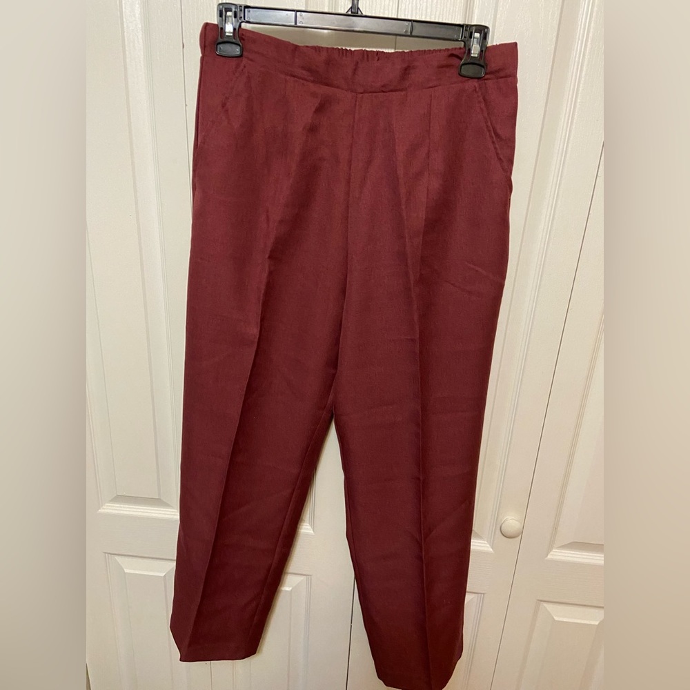 Like new condition pants in Burgundy color ready for fall.